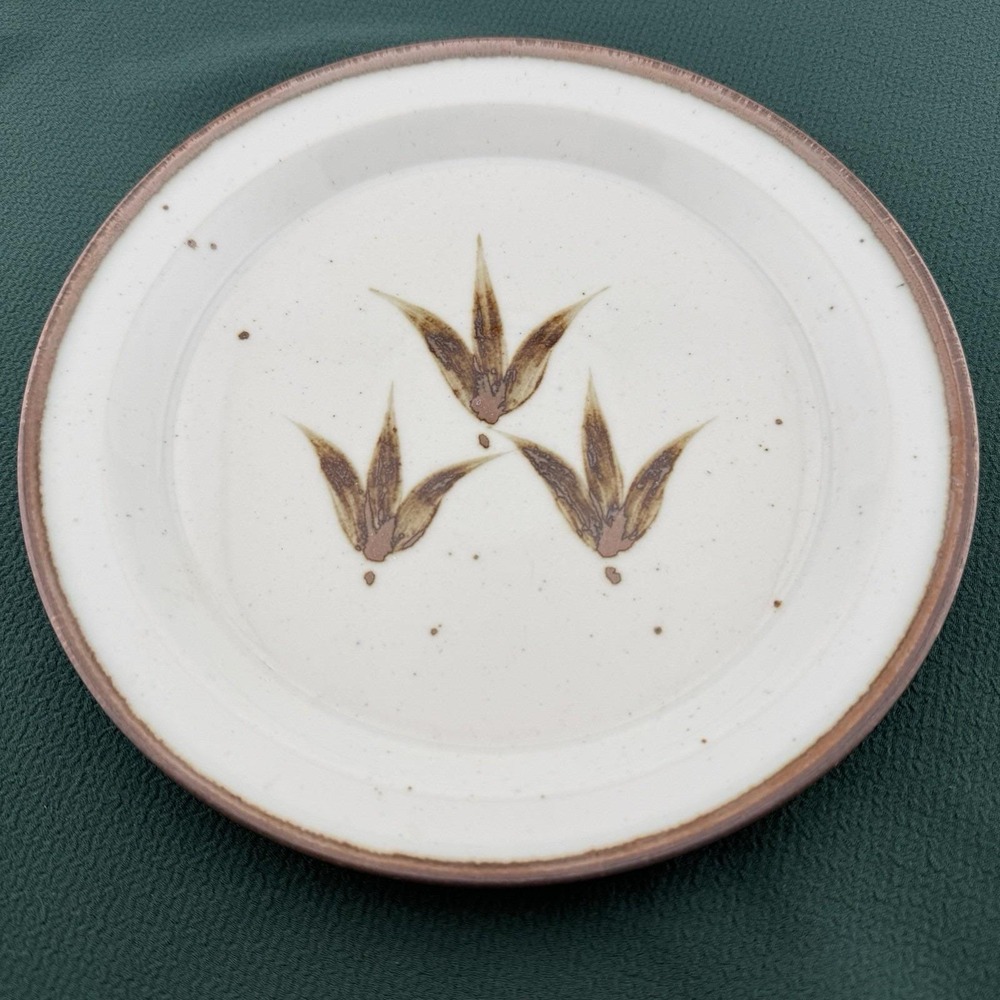 Vintage Dansk Brown Mist Whisper 8.5" Salad‎ Dessert Plate Refsgaard Speckled